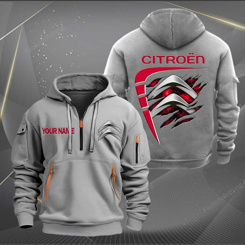 Sportswearmerch Citroen Car Personalized Half Zip Hoodie For Fan