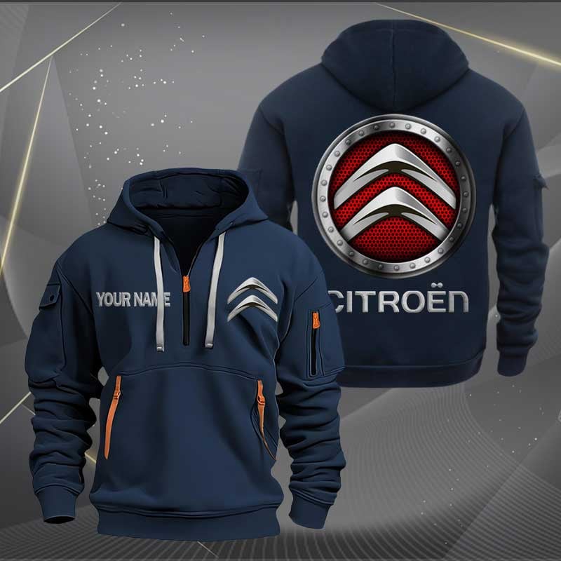 Sportswearmerch Citroen Car Personalized Half Zip Hoodie For Fan