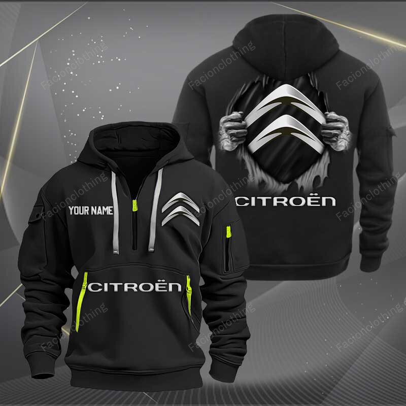 Sportswearmerch Citroen Car Personalized Half Zip Hoodie For Fan