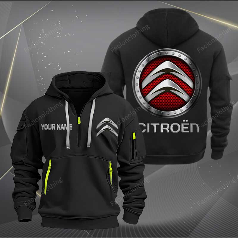Sportswearmerch Citroen Car Personalized Half Zip Hoodie For Fan