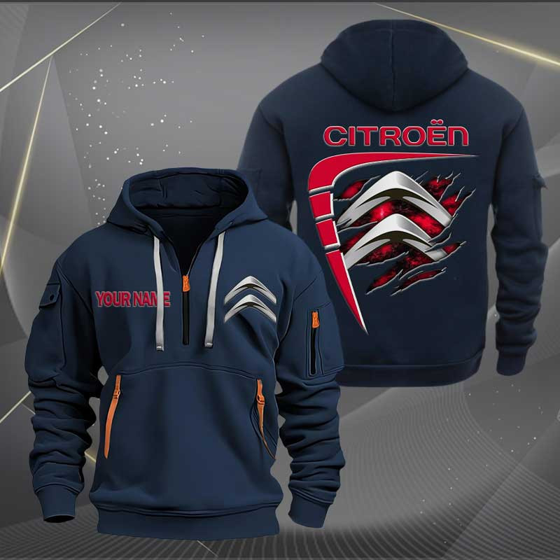 Sportswearmerch Citroen Car Personalized Half Zip Hoodie For Fan