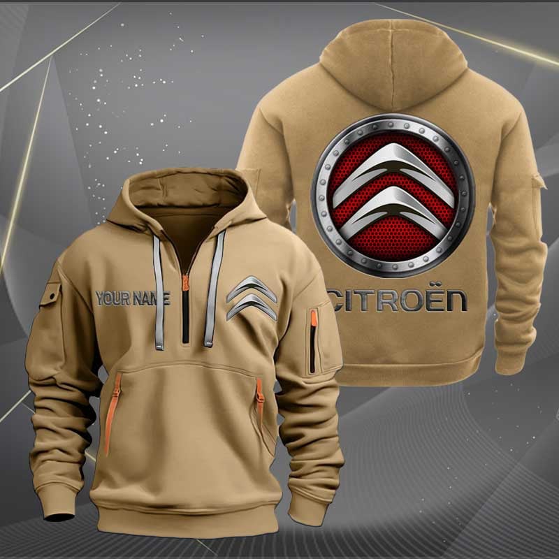 Sportswearmerch Citroen Car Personalized Half Zip Hoodie For Fan