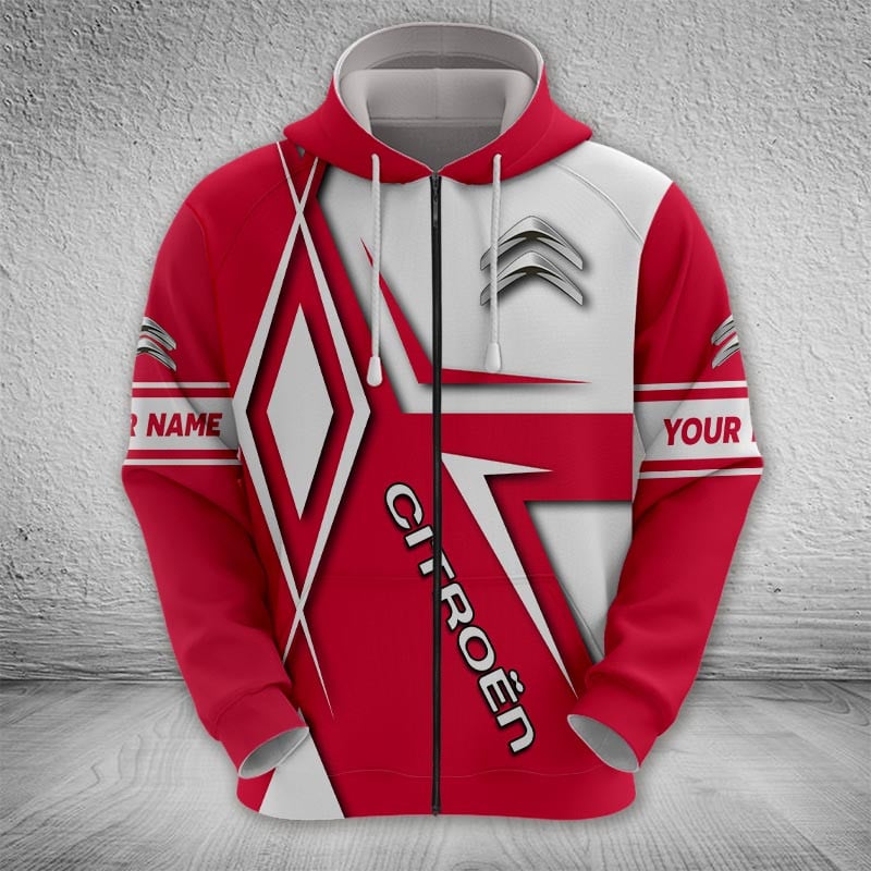 Sportswearmerch Citroen Car Zip Hoodie For Fan