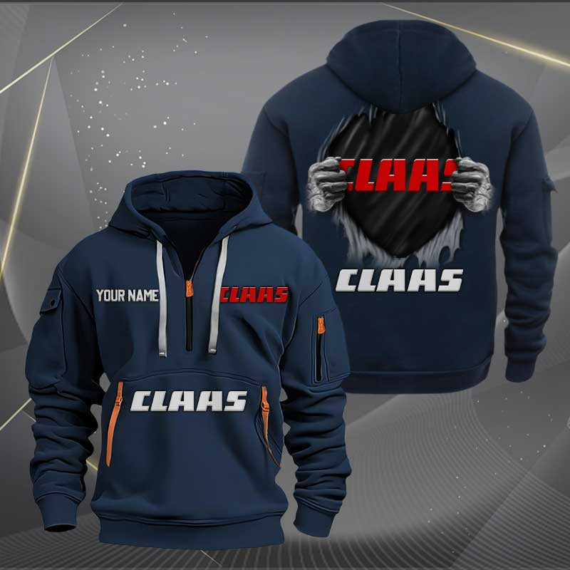Sportswearmerch Claas Car Personalized Half Zip Hoodie For Fan