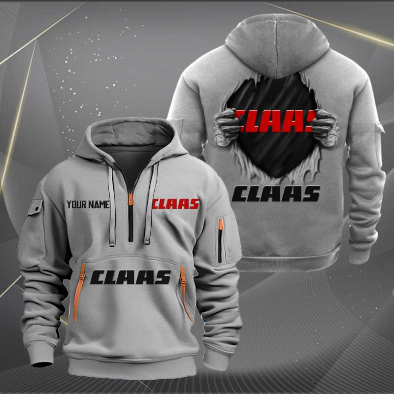Sportswearmerch Claas Car Personalized Half Zip Hoodie For Fan