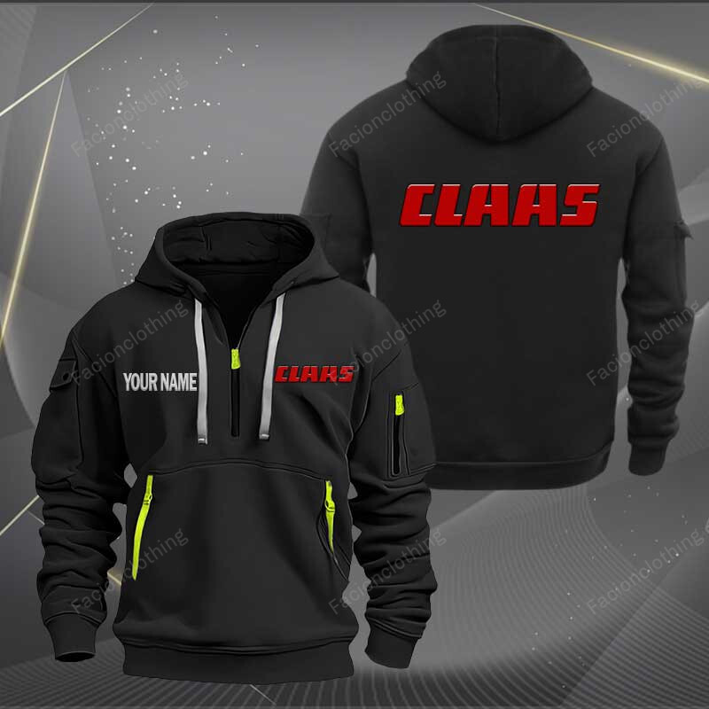 Sportswearmerch Claas Car Personalized Half Zip Hoodie For Fan