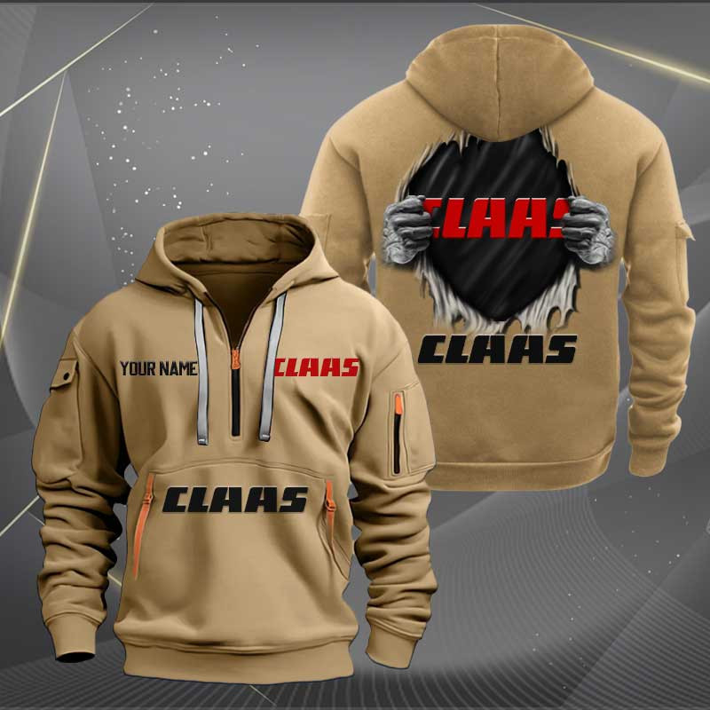 Sportswearmerch Claas Car Personalized Half Zip Hoodie For Fan