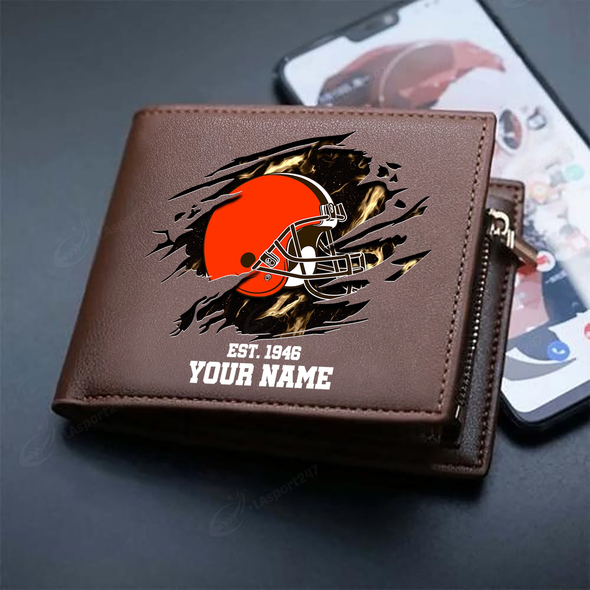 Sportswearmerch Cleveland Browns NFL Men Wallet For Fan