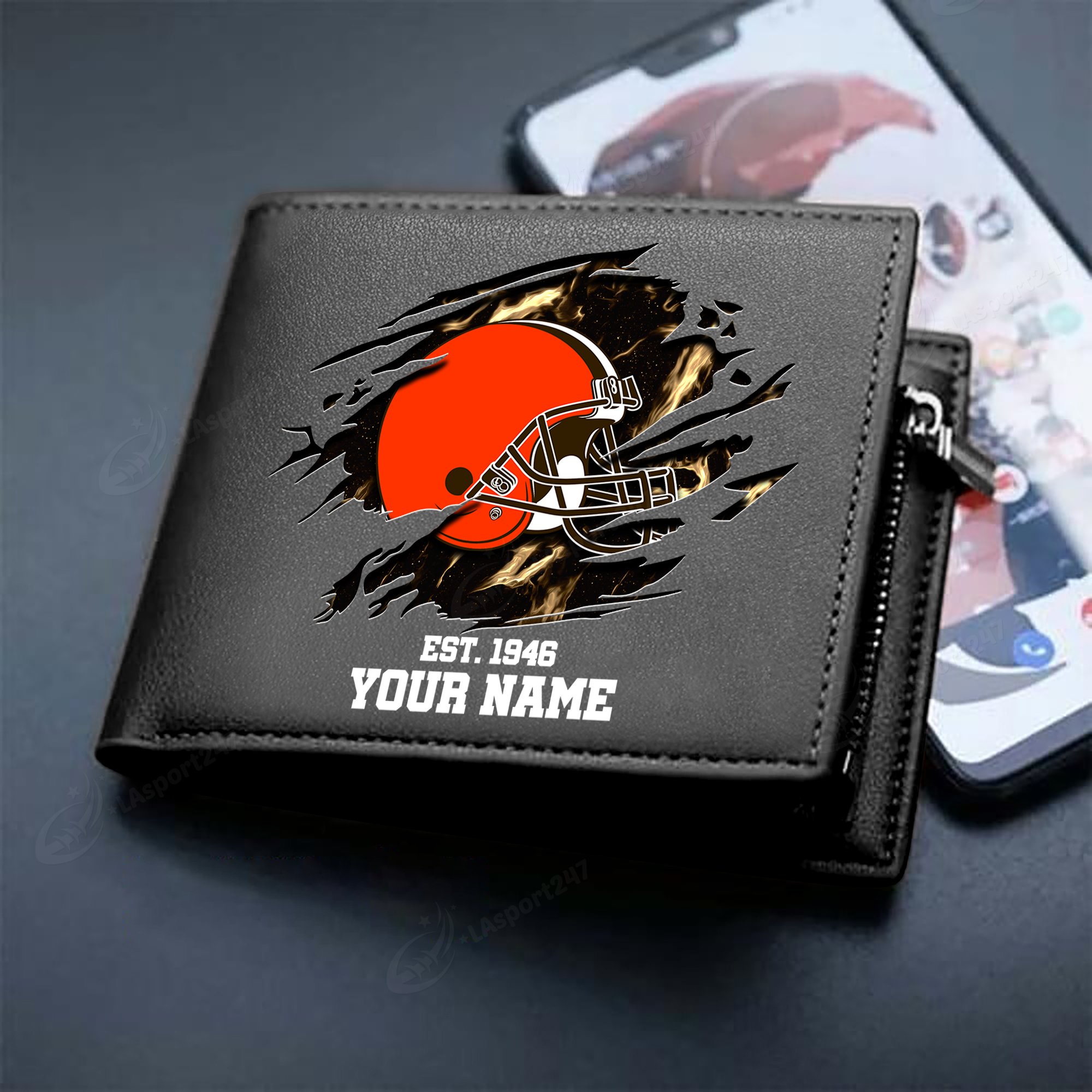Sportswearmerch Cleveland Browns NFL Men Wallet For Fan