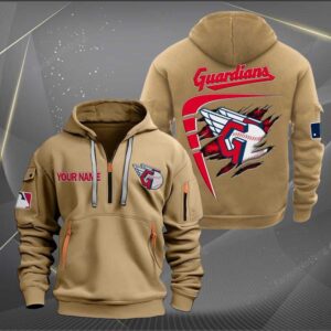 Sportswearmerch Cleveland Guardians MLB Personalized Half Zip Hoodie For Fan