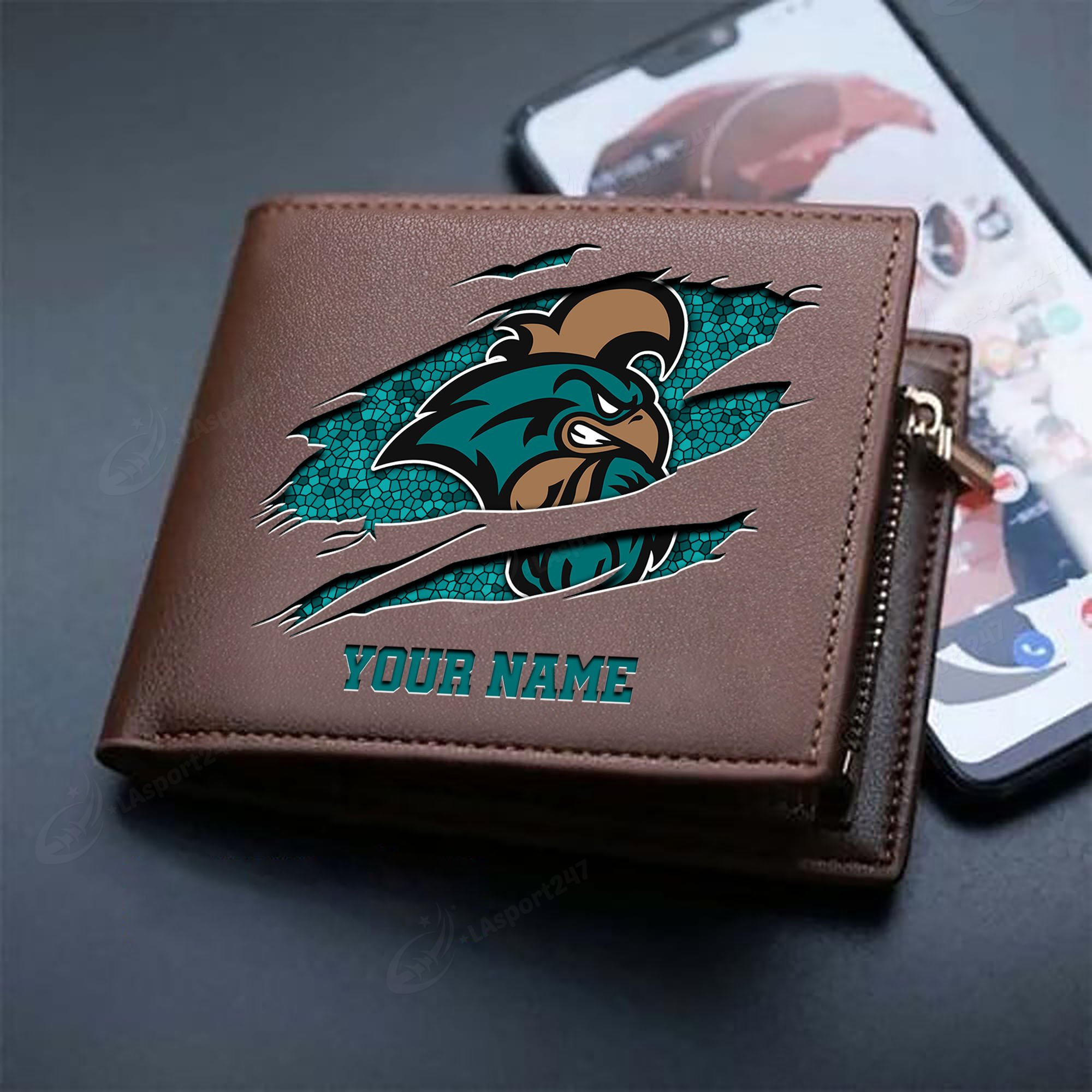 Sportswearmerch Coastal Carolina Chanticleers NCAA Men Wallet For Fan
