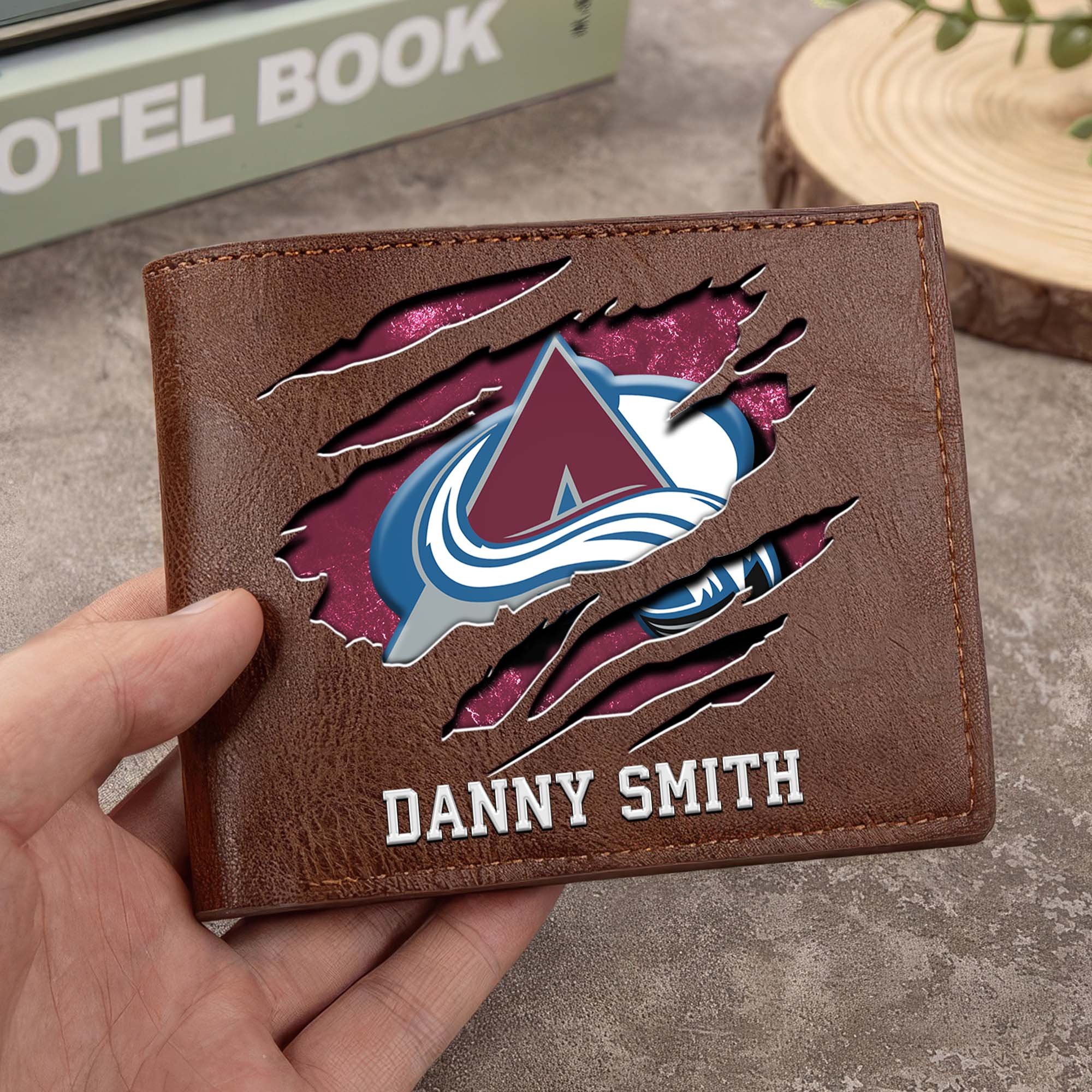 Sportswearmerch Colorado Avalanche NHL Folded Wallet For Fan