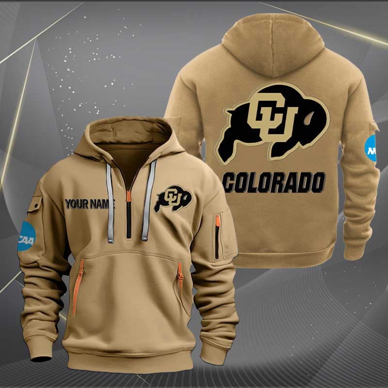 Sportswearmerch Colorado Buffaloes NCAA Personalized Half Zip Hoodie For Fan