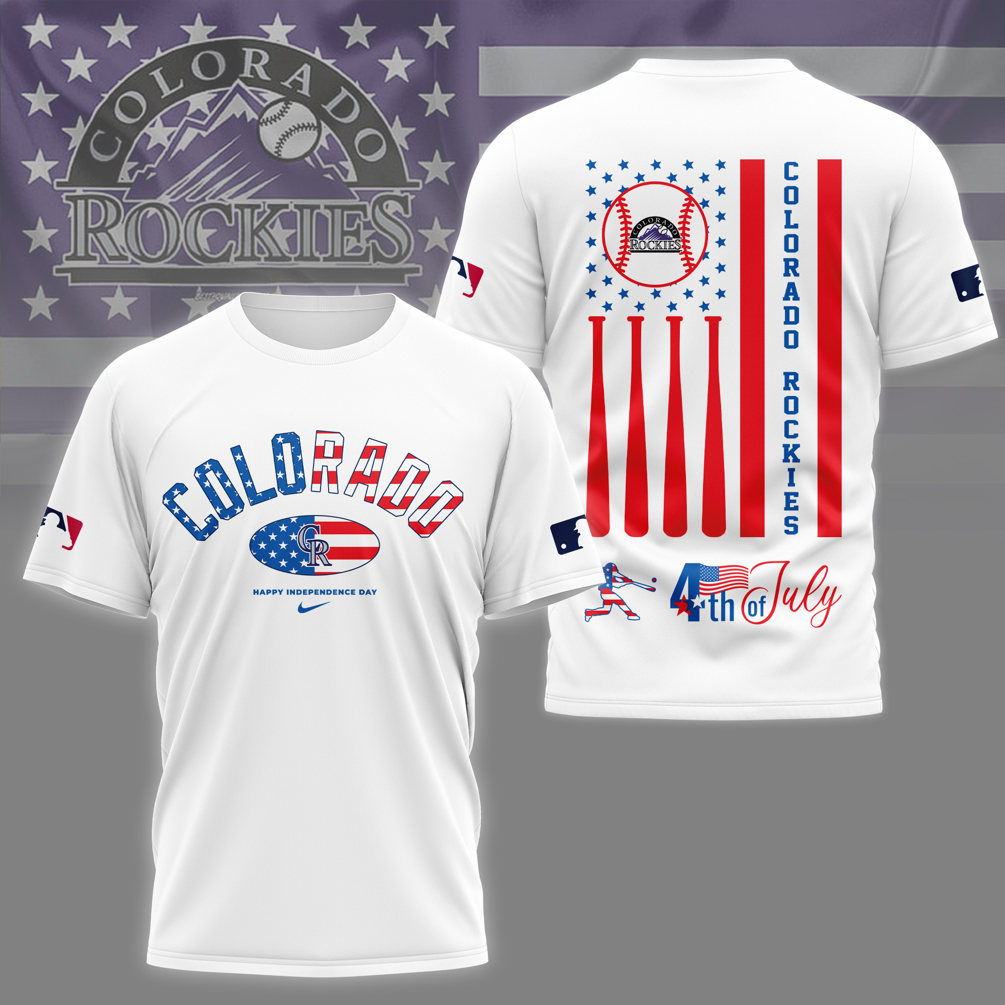 Sportswearmerch Colorado Rockies MLB Personalized T-shirt For Fan