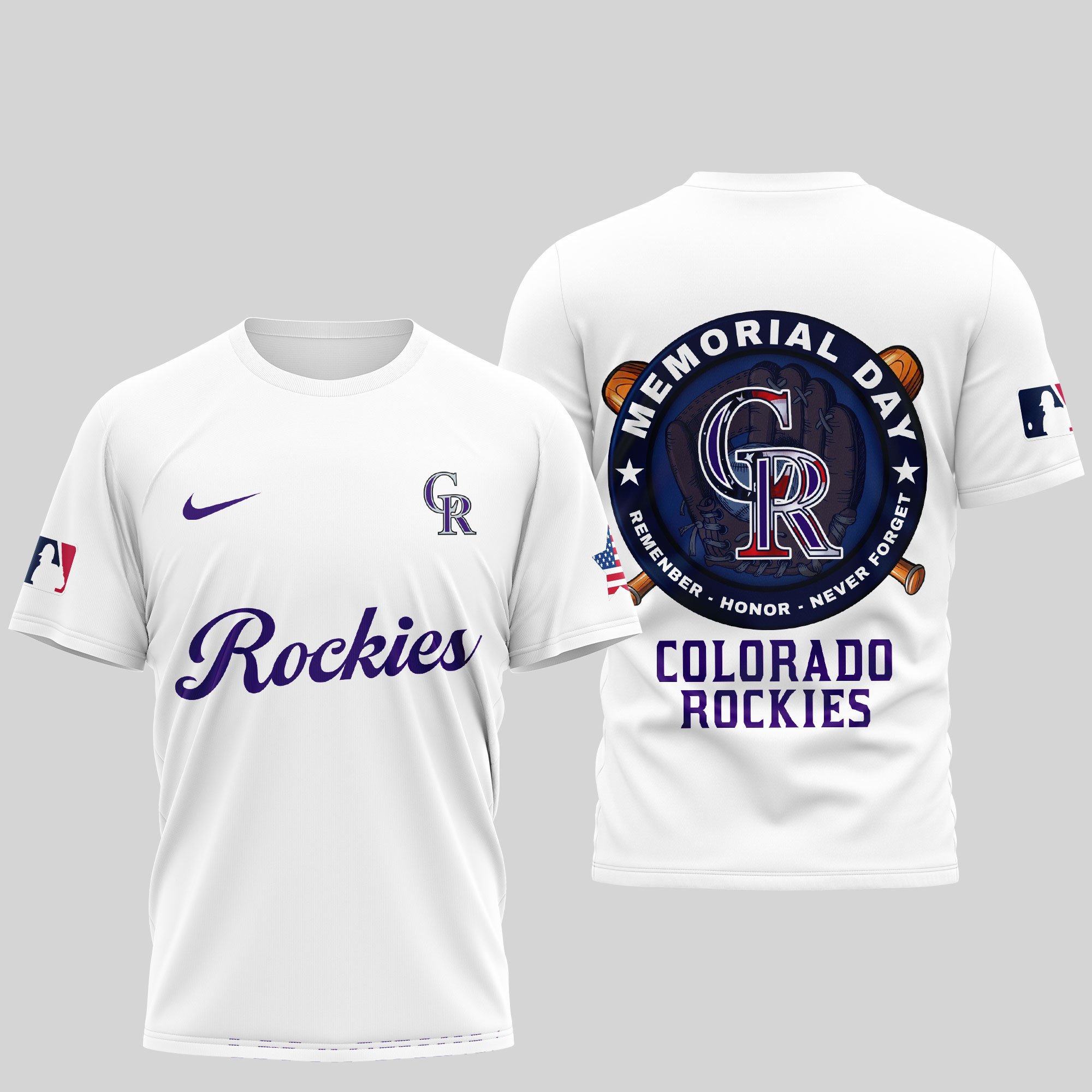Sportswearmerch Colorado Rockies MLB Personalized T-shirt For Fan
