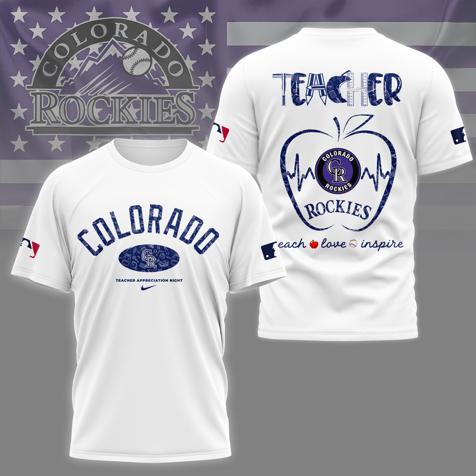 Sportswearmerch Colorado Rockies MLB Personalized T-shirt For Fan