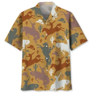 Sportswearmerch Colorful Cowboy Hawaiian Shirt For Fan