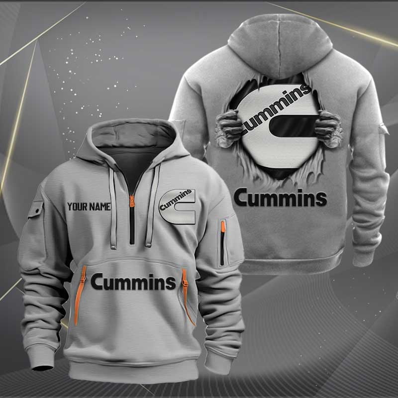 Sportswearmerch Cummins Truck Personalized Half Zip Hoodie For Fan