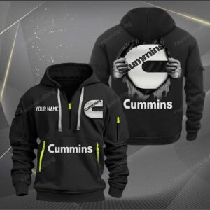 Sportswearmerch Cummins Truck Personalized Half Zip Hoodie For Fan