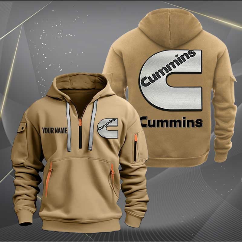 Sportswearmerch Cummins Truck Personalized Half Zip Hoodie For Fan