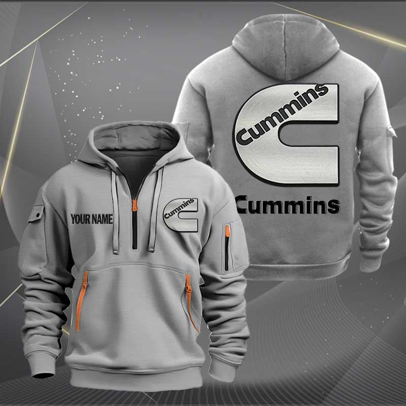 Sportswearmerch Cummins Truck Personalized Half Zip Hoodie For Fan