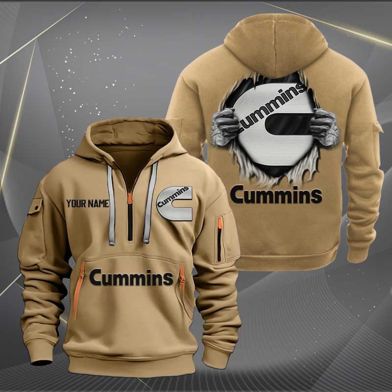 Sportswearmerch Cummins Truck Personalized Half Zip Hoodie For Fan