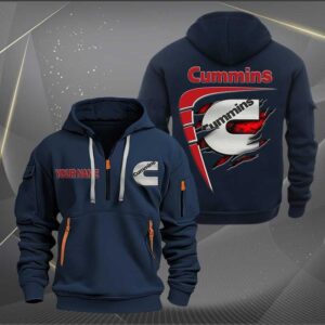 Sportswearmerch Cummins Truck Personalized Half Zip Hoodie For Fan