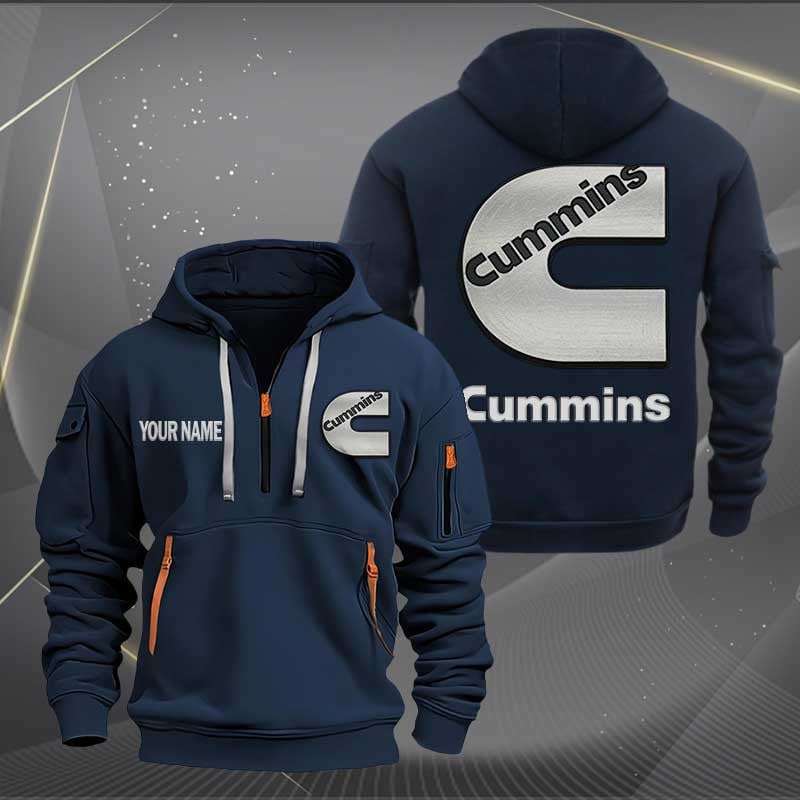Sportswearmerch Cummins Trucks Half Zip Hoodie For Fan