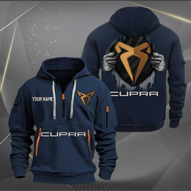 Sportswearmerch Cupra Car Personalized Half Zip Hoodie For Fan