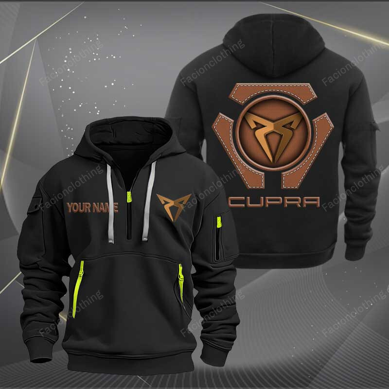 Sportswearmerch Cupra Car Personalized Half Zip Hoodie For Fan