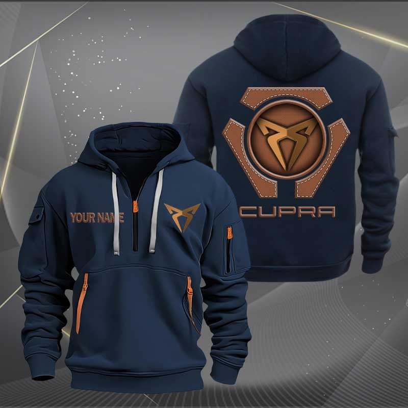 Sportswearmerch Cupra Car Personalized Half Zip Hoodie For Fan