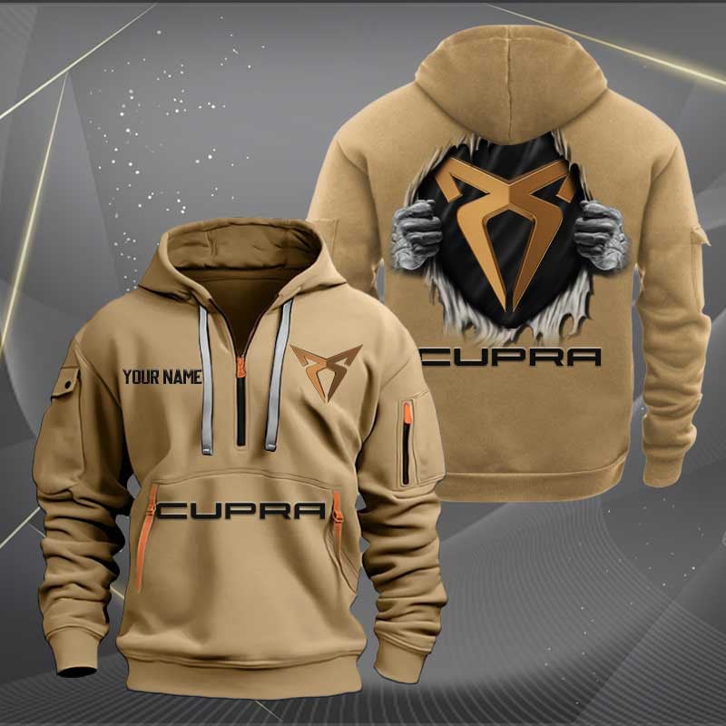 Sportswearmerch Cupra Car Personalized Half Zip Hoodie For Fan