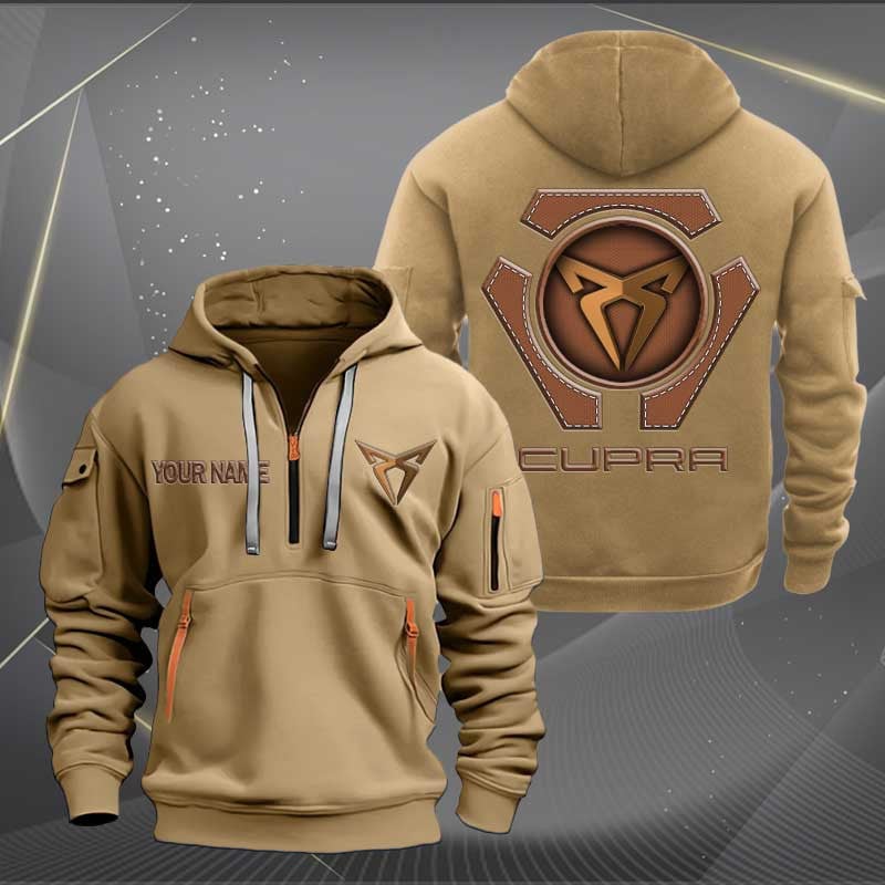 Sportswearmerch Cupra Car Personalized Half Zip Hoodie For Fan