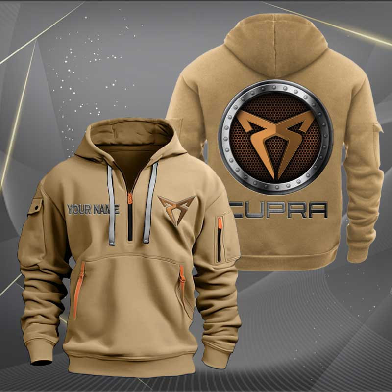 Sportswearmerch Cupra Car Personalized Half Zip Hoodie For Fan