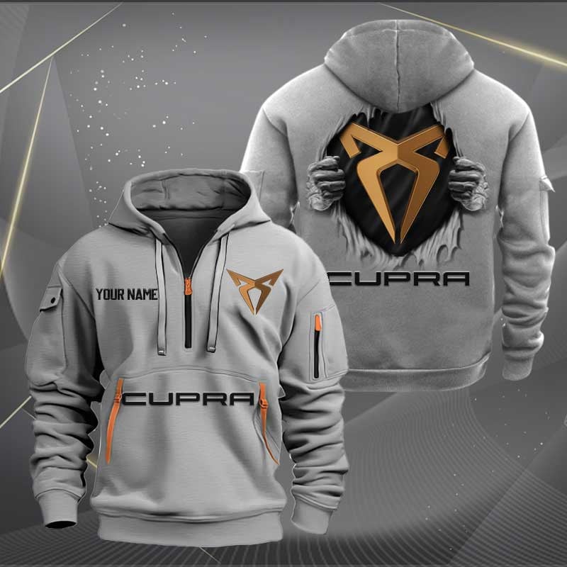 Sportswearmerch Cupra Car Personalized Half Zip Hoodie For Fan