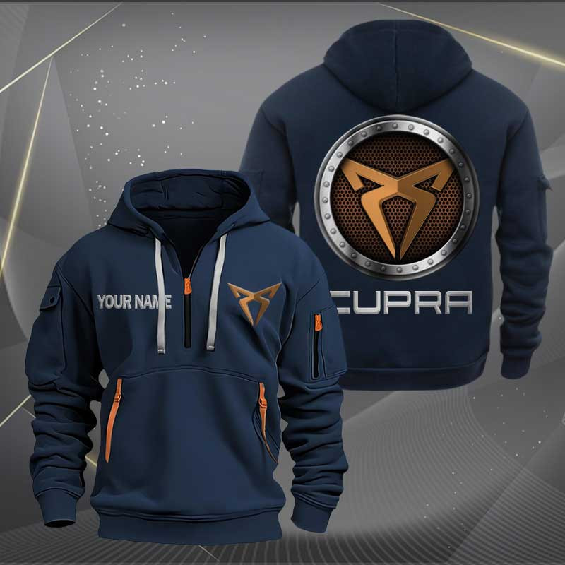 Sportswearmerch Cupra Car Personalized Half Zip Hoodie For Fan