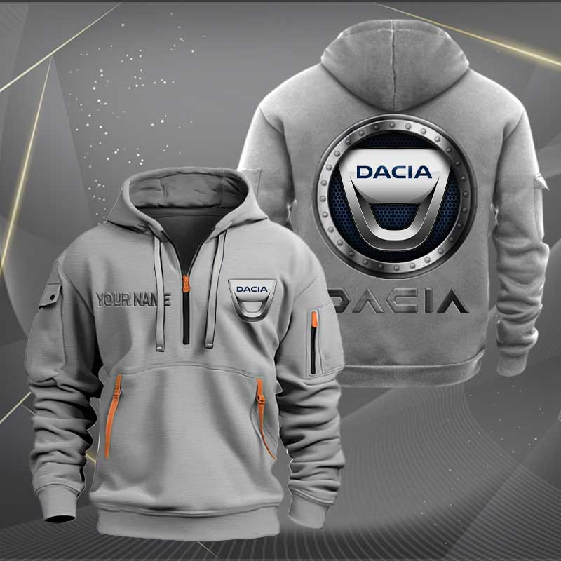 Sportswearmerch Dacia Car Personalized Half Zip Hoodie For Fan
