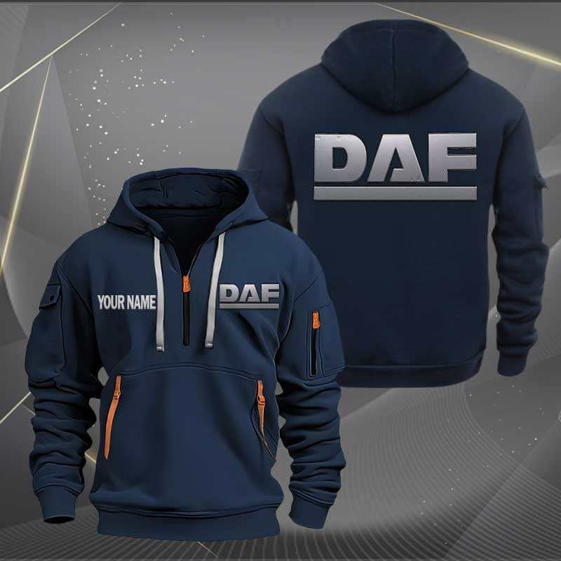 Sportswearmerch DAF Car Personalized Half Zip Hoodie For Fan