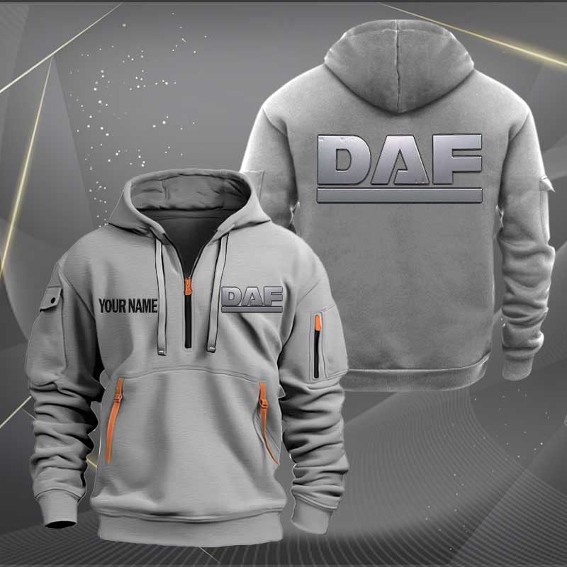 Sportswearmerch DAF Car Personalized Half Zip Hoodie For Fan