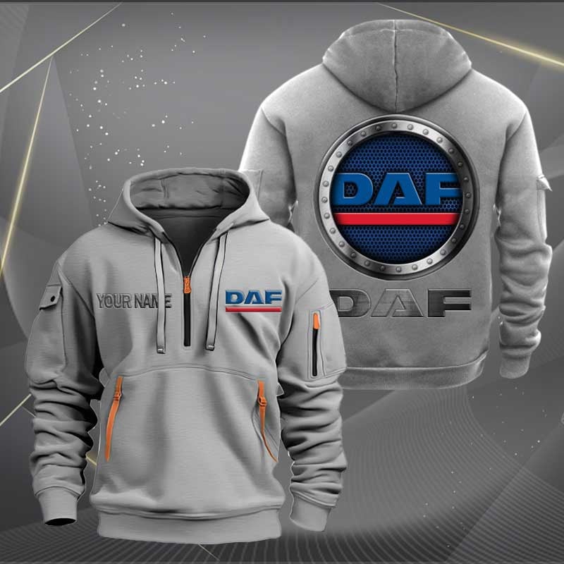 Sportswearmerch DAF Truck Personalized Half Zip Hoodie For Fan