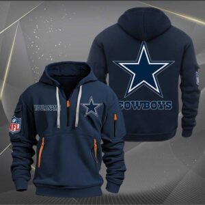 Sportswearmerch Dallas Cowboys NFL Half Zip Hoodie For Fan