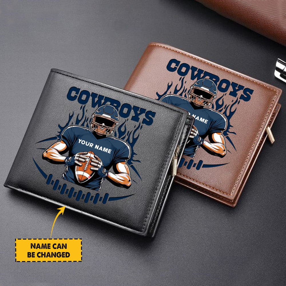 Sportswearmerch Dallas Cowboys NFL Personalized Men Wallet For Fan