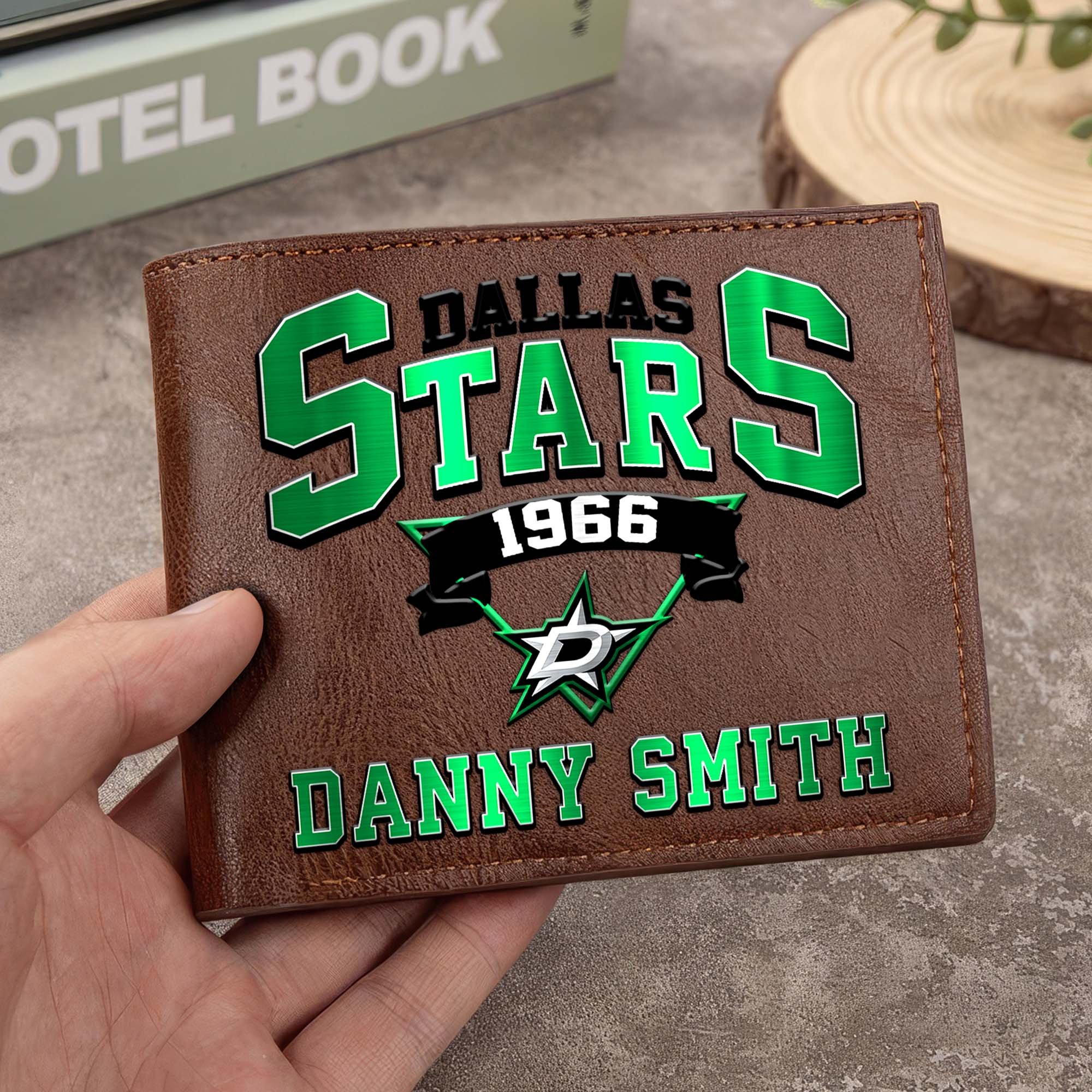 Sportswearmerch Dallas Stars NHL Folded Wallet For Fan