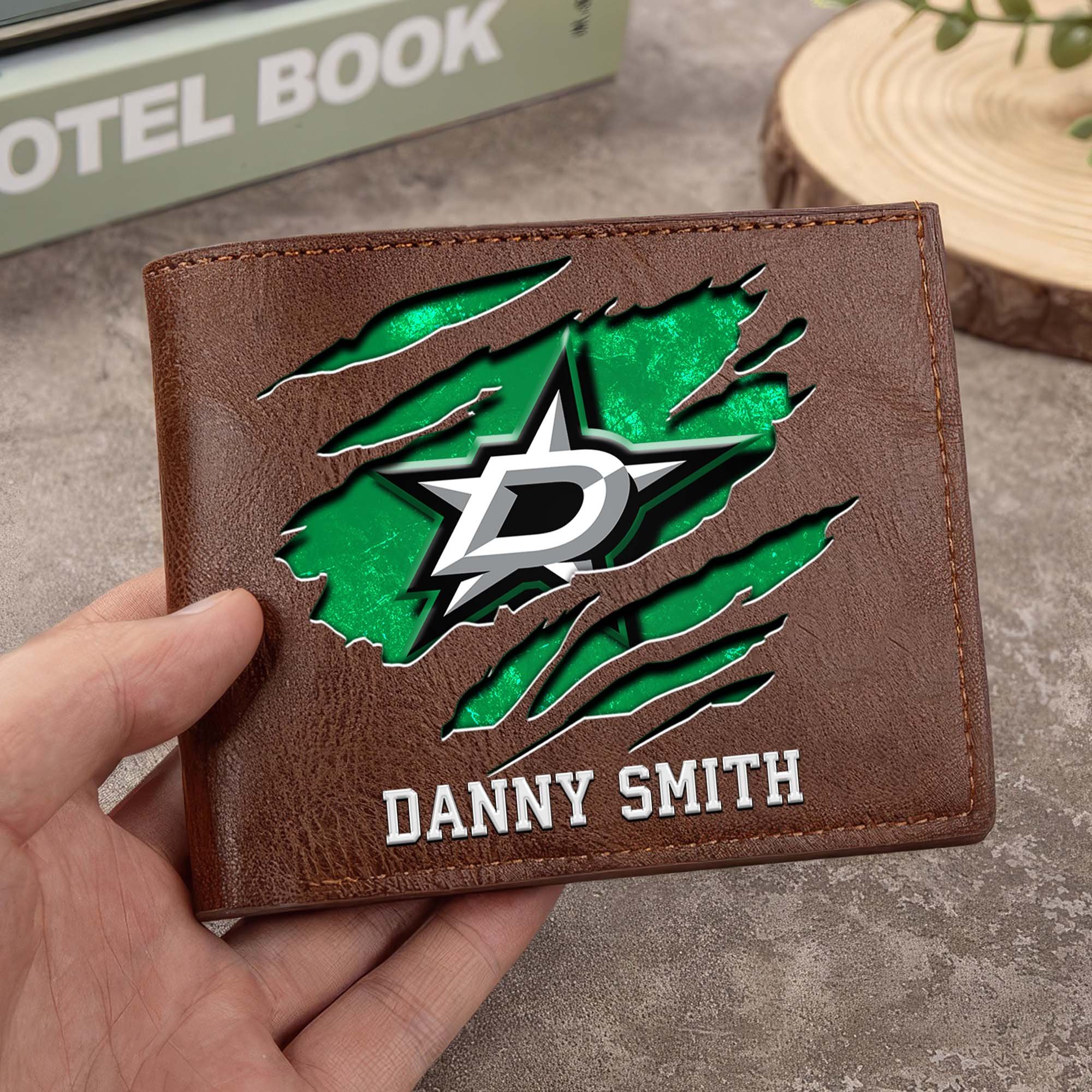 Sportswearmerch Dallas Stars NHL Folded Wallet For Fan