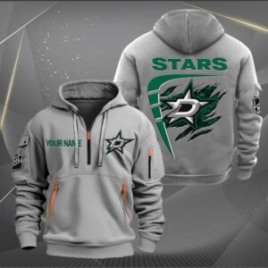 Sportswearmerch Dallas Stars NHL Personalized Half Zip Hoodie For Fan