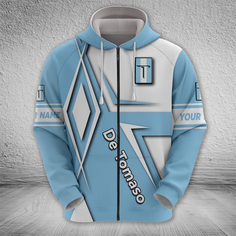 Sportswearmerch De Tomaso Car Zip Hoodie For Fan