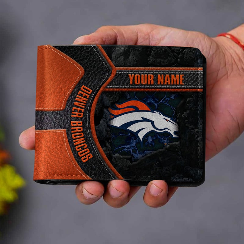 Sportswearmerch Denver Broncos NFL Men Folded Wallet Gift For Fans