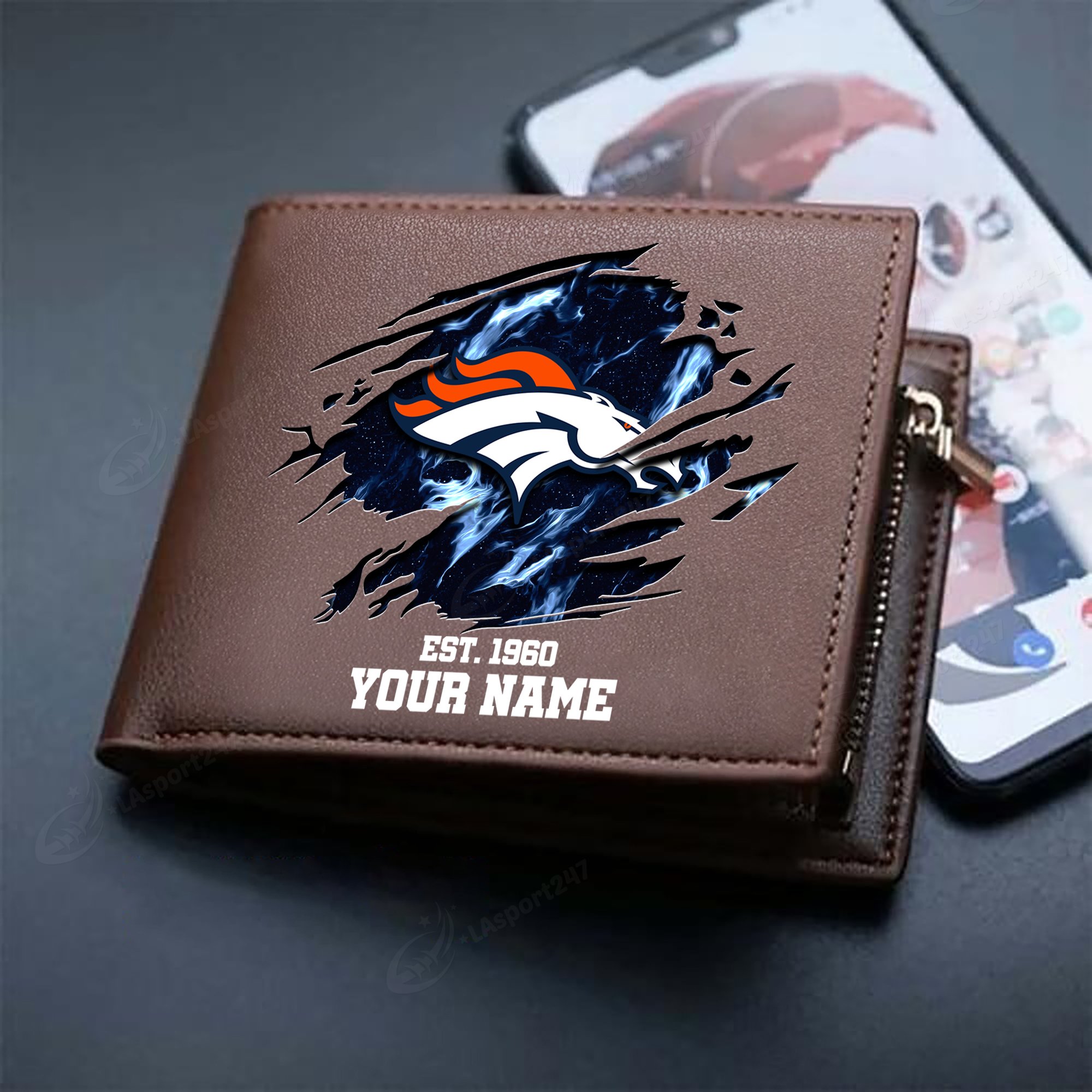 Sportswearmerch Denver Broncos NFL Men Wallet For Fan