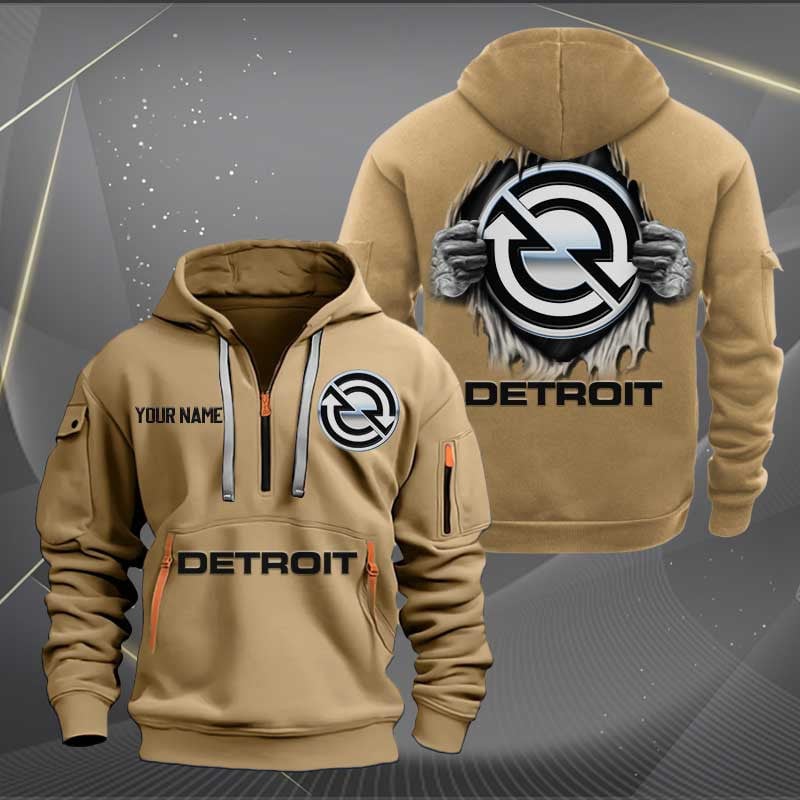 Sportswearmerch Detroit Diesel Car Personalized Half Zip Hoodie For Fan