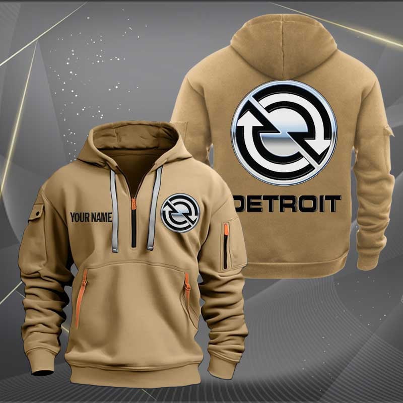 Sportswearmerch Detroit Diesel Half Zip Hoodie For Fan